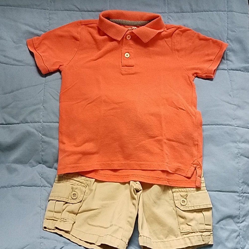 Boy Coordinating set of Polo shirt and Shorts 5T